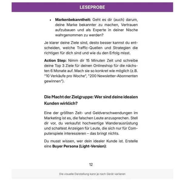 Traffic aufbauen - Leseprobe 2